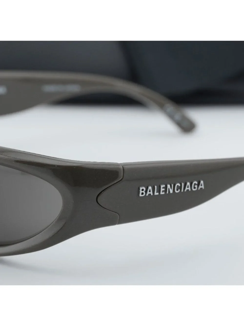 Balenciaga BB0157S 008 Geometric Sport Sunglasses - Grey / Grey